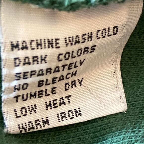Vintage Chaps Ralph Lauren Green Sweater 💯 Cotton Size L - Picture 5 of 7